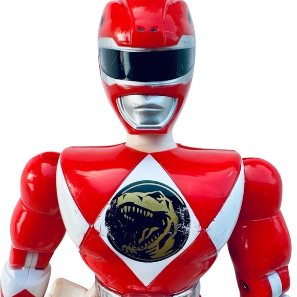 VTG 1994 Bandai Power Rangers Red Ranger Karate Kick Action Figure 8” - Picture 2 of 7